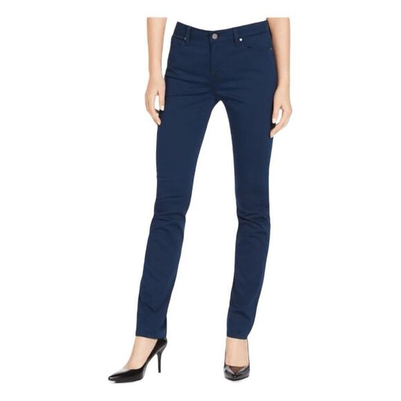Calvin Klein Ultimate Skinny Jeans Navy Blue Wash Denim Stretch Mid-Rise 4 - Picture 1 of 8
